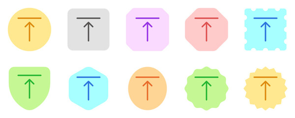 Editable top alignment vector icon. Part of a big icon set family. Perfect for web and app interfaces, presentations, infographics, etc