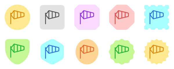 Editable windsock vector icon. Part of a big icon set family. Perfect for web and app interfaces, presentations, infographics, etc