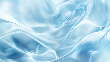 Fototapeta premium Soft blue flowing silk fabric texture background