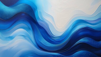 blue wave abstract background