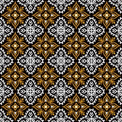Ikat seamless pattern 