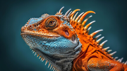 Fototapeta premium Tropical Lizard Close-up