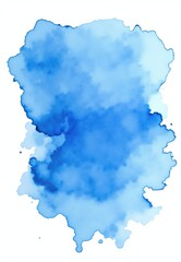 Obraz premium Abstract Blue Watercolor Wash