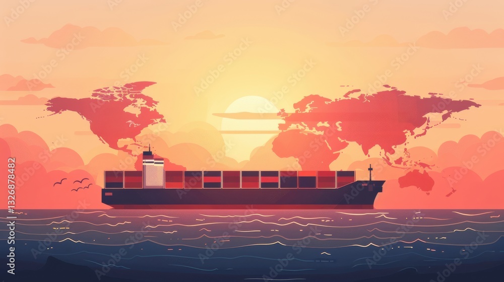 Poster risk mitigation strategies in global logistics for disruption management emphasizing resilience in s