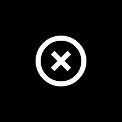 Obraz premium Cross Mark in Circle