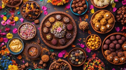 Festive Sweets Colorful Treats Delicious Confections