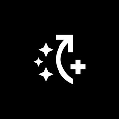 Obraz premium Growth Arrow with Stars 