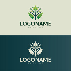 eco friendly tree business logo