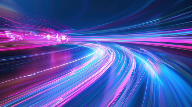 abstract purple blue pink background with lines and waves