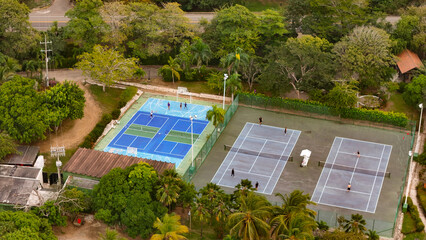 Foto aérea tomada  con drone, en  la costa caribe colombiana,  en el departamento de Bolívar,...
