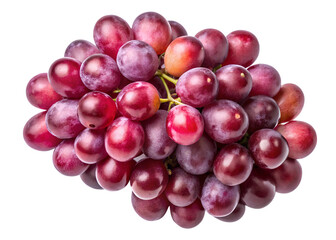 Fototapeta premium red grape isolated on transparent background png