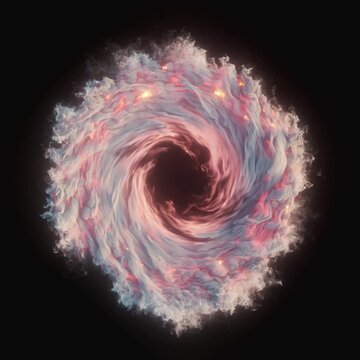 Eye of the Storm: A 3D Satellite View of a White Hurricane