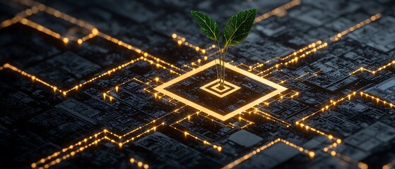 Sustainable development initiative urban landscape digital concept green technology futuristic viewpoint