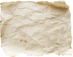 Textured vintage crumpled parchment paper