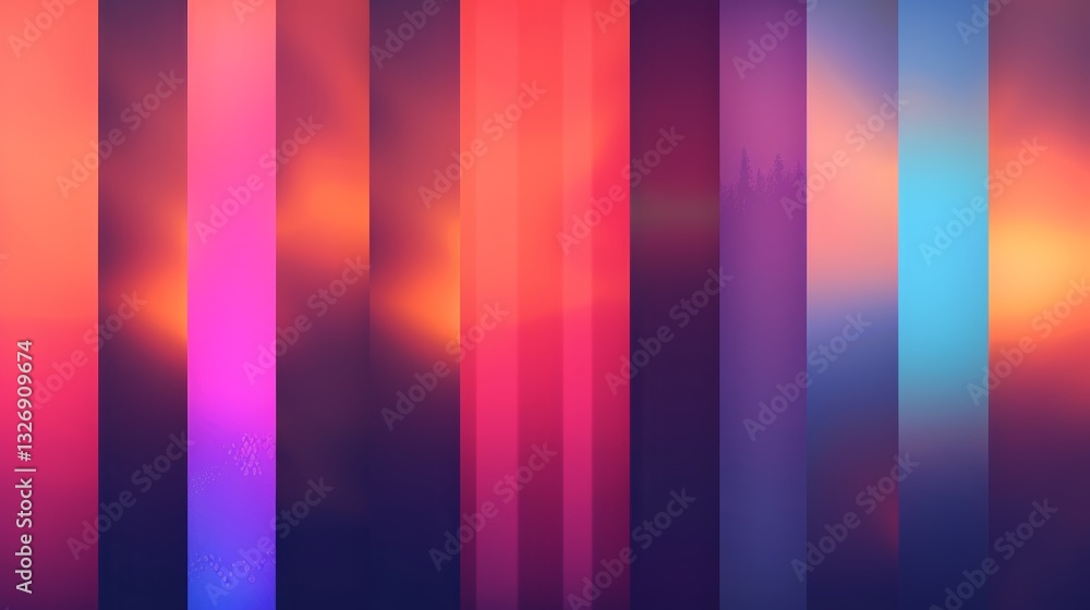 Poster vibrant colorful gradient backgrounds with abstract shapes and textures