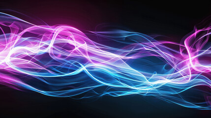 Obraz premium abstract purple blue pink background with lines and waves