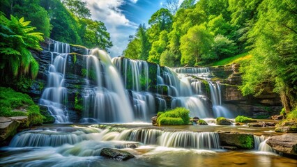 Obraz premium Greenville SC Waterfall Scenic Beauty