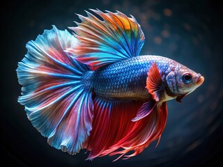 Half Moon Betta Fish, Elegant Aquarium Pet