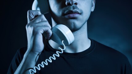 Mysterious Phone Call: A Man's Serious Conversation