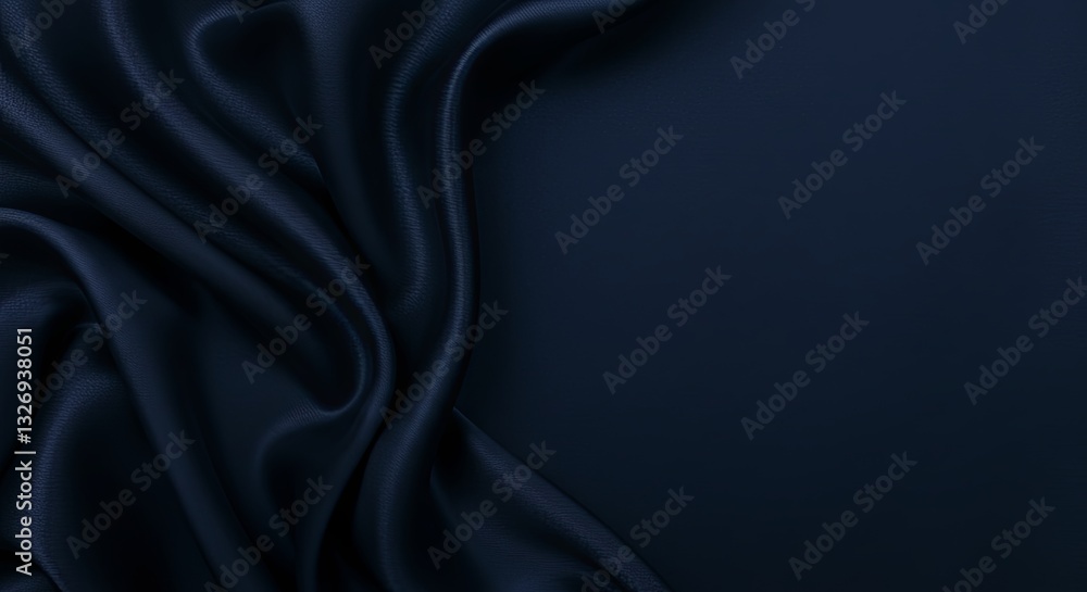 Poster a blue fabric with a pattern on it