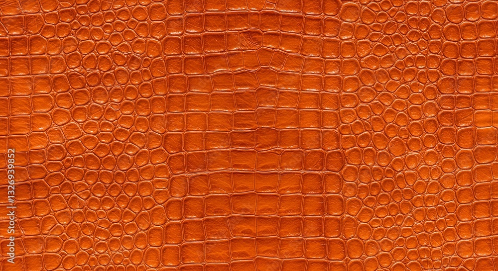 Aufkleber a close up of a brown leather material with a pattern of scales