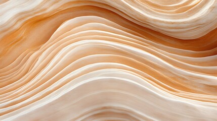 Abstract Layers of Brown and White Textured Sandstone Formation