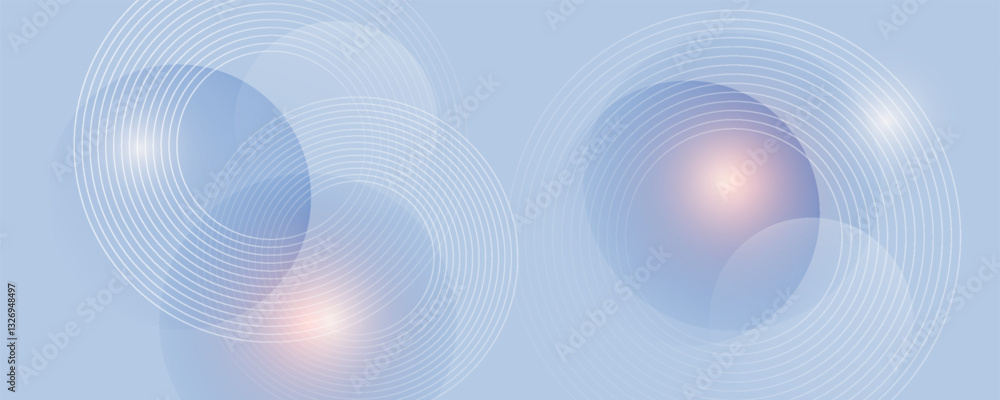Poster abstract blue modern background with circle elements. digital technology concept. vector illustratio