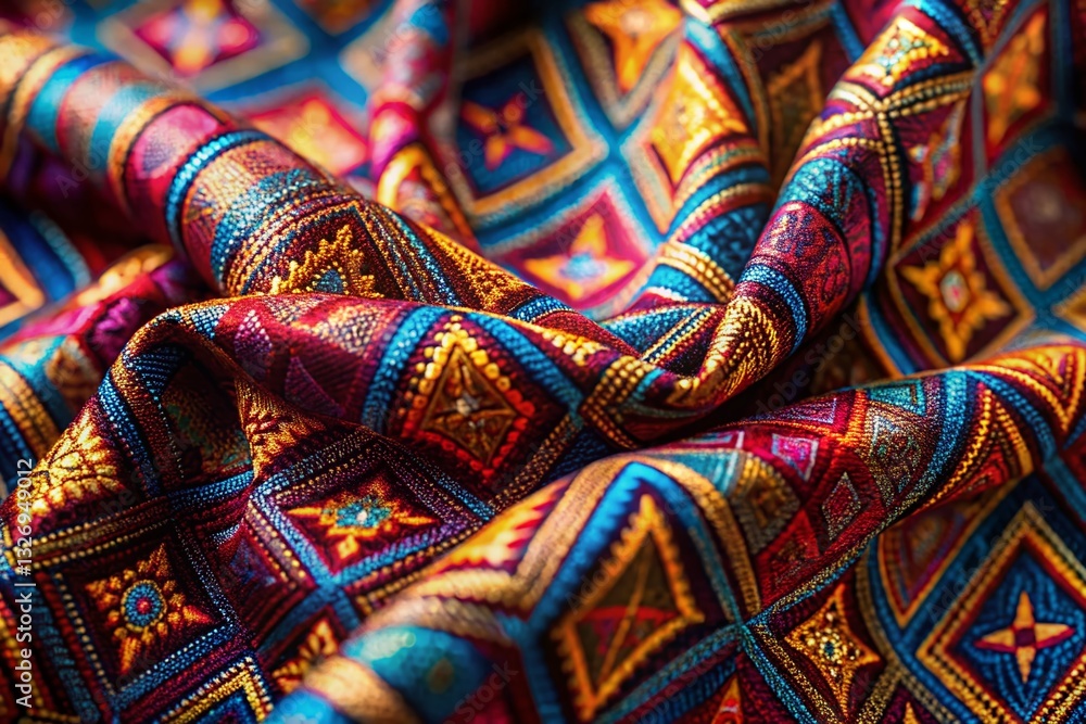 Poster geometric fabric texture: elegant seamless design pattern for textile prints