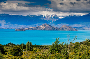Scenery of Ruta 7, a "carretera austral" in Chilean Patagonia.