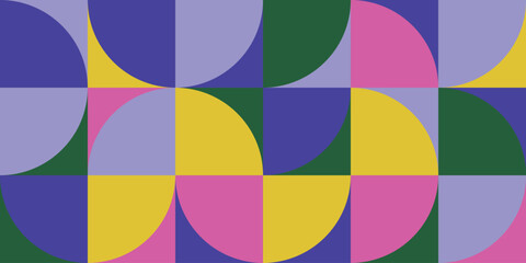 Bright colorful modern geometric pattern.
