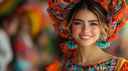 Fototapeta premium Cinco de Mayo brings together lively parades delicious food and upbeat music to celebrate Mexican culture in Mexico USA