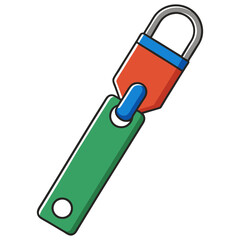Colorful Zipper Puller - Vector Illustration