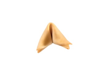fortune cookie isolated on white background