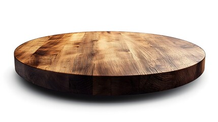 Wooden tabletop isolated on a plain background
