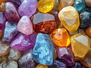 multi colored gemstones
