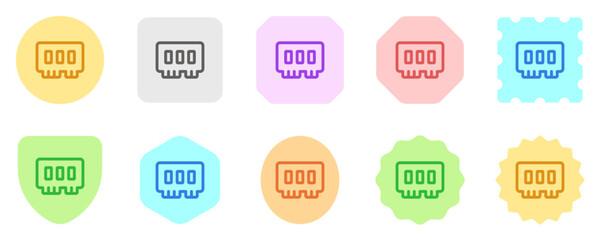 Editable vector memory ram icon. Part of a big icon set family. Perfect for web and app interfaces, presentations, infographics, etc