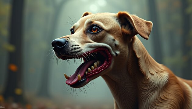 Zombie dog fictitious artwork.