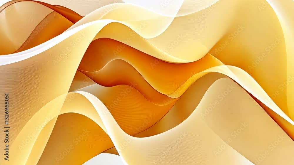 Aufkleber elegant curves and waves in warm colors create a captivating abstract composition expressing movemen