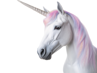 a unicorn statue with a horn