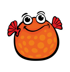 funny pufferfish, comic