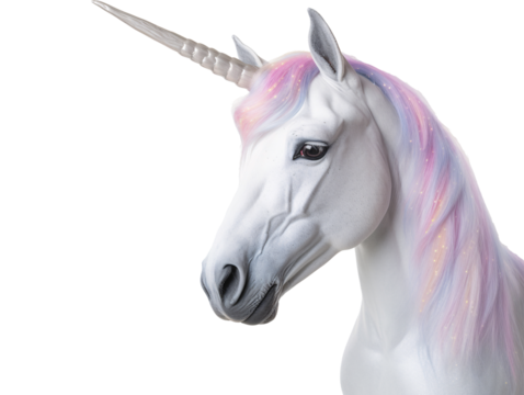 a unicorn statue with a horn