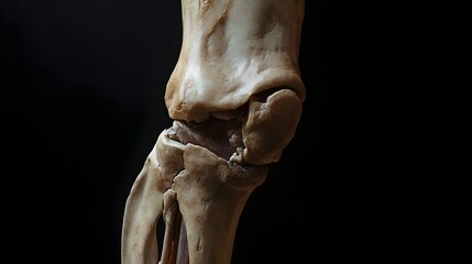 A knee with arthritis, showing an inflamed meniscus, swelling, and stiffness, highlighting pain in the joint.
Concept:Arthritis Awareness, focusing on arthritis effects, pain, and mobility issues.