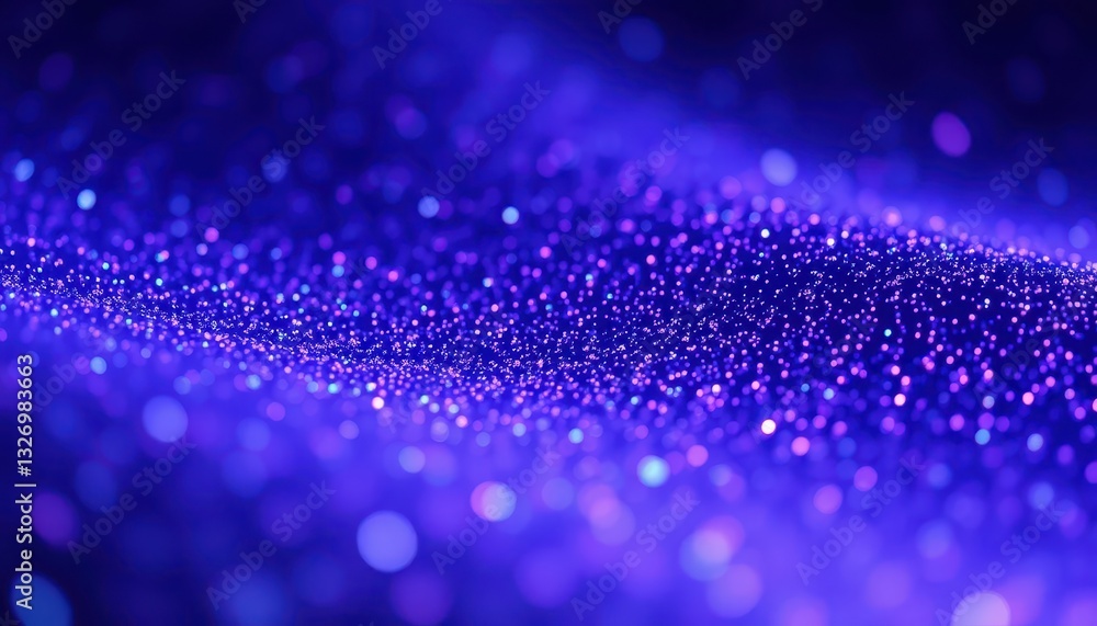 Poster soft and dreamy purple glitter background with bokeh effect for creative and artistic projects, perf