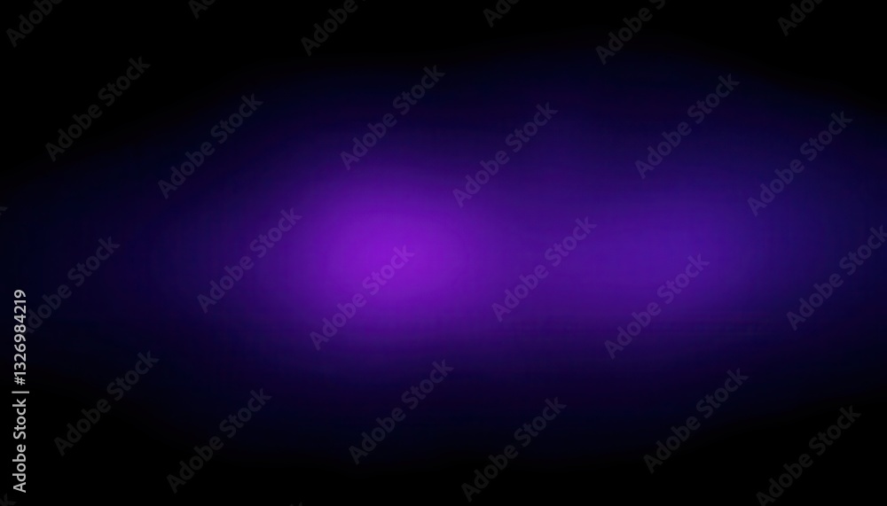 Poster ethereal purple glow on black background, abstract light display and digital art of soft gradient il