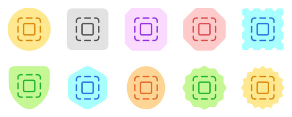 Editable vector scan select none icon. Part of a big icon set family. Perfect for web and app interfaces, presentations, infographics, etc