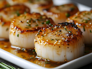 succulent grilled scallops