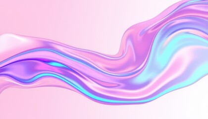 Obraz premium Soft and Dreamy Fluid Abstract Background with Gentle Curves, Pastel Colors and Light Reflections for Creative and Design Projects