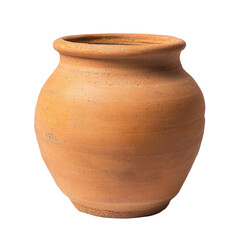 close up of brown antique clay pot showcasing its rustic texture and shape. This unique piece adds charm to any setting