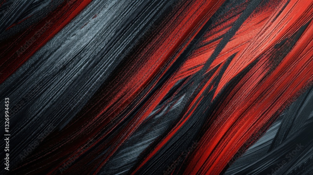 Poster red and black background with diagonal lines, a dark abstract design. modern vector illustration for
