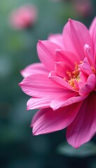 Obraz premium Abstract pink flower petals, blurred background, flora, spring